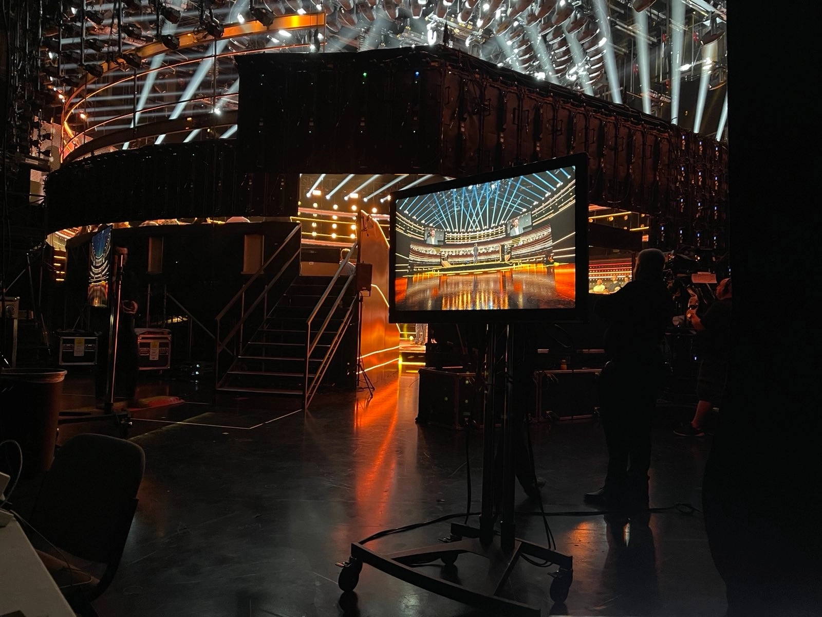 Photo of a game show recording